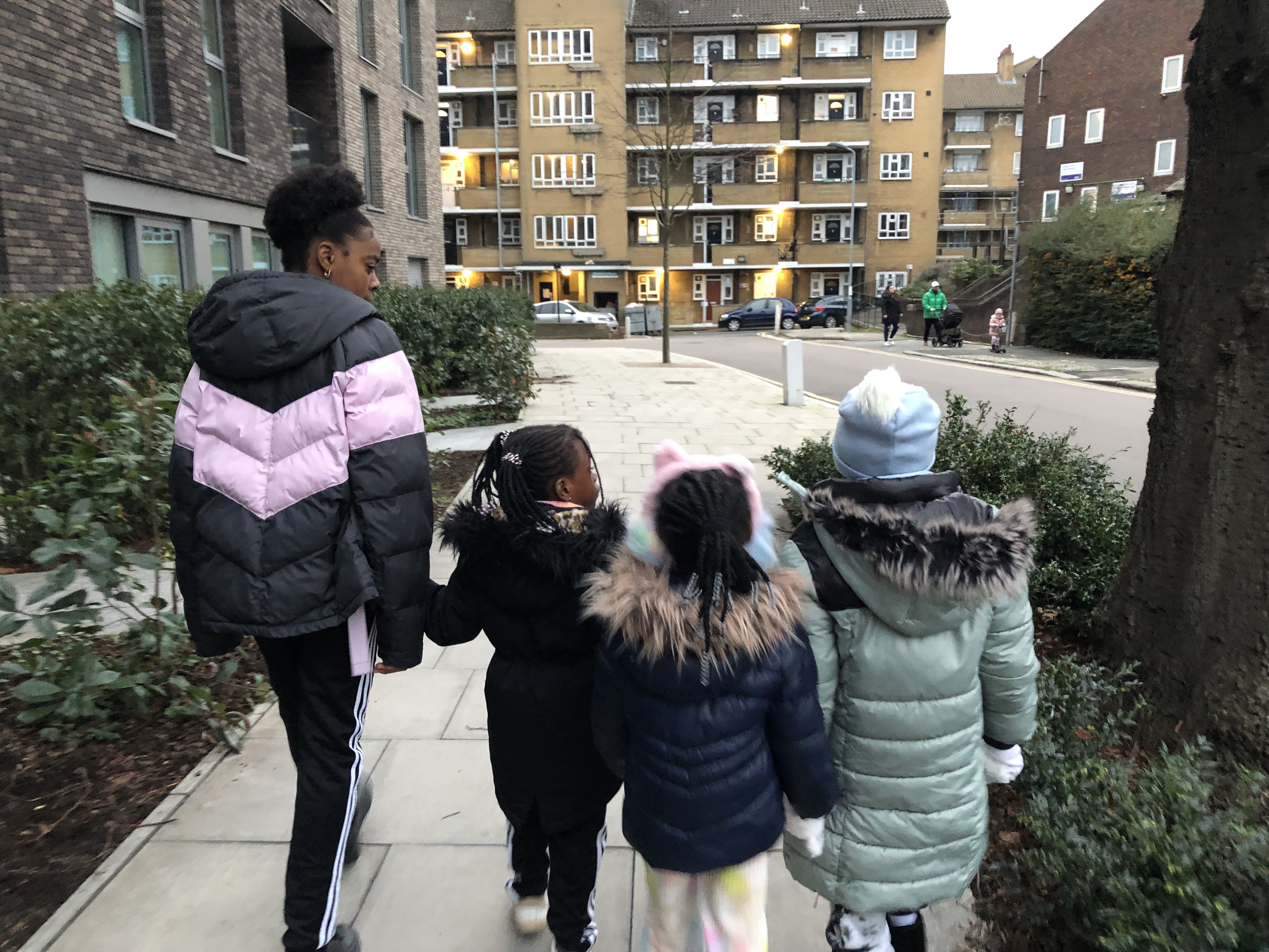 Children taking part in a class