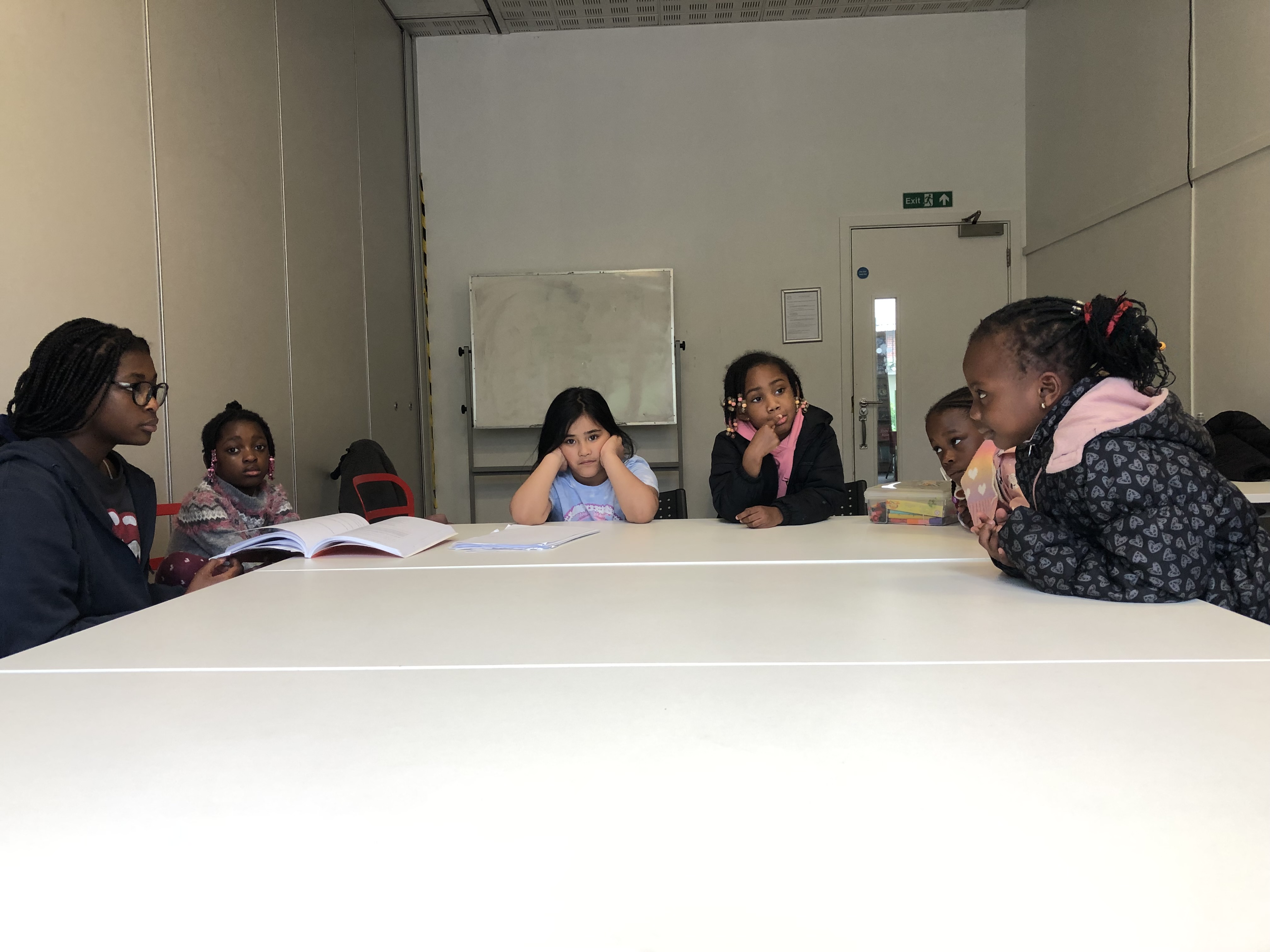Children's class storytelling session