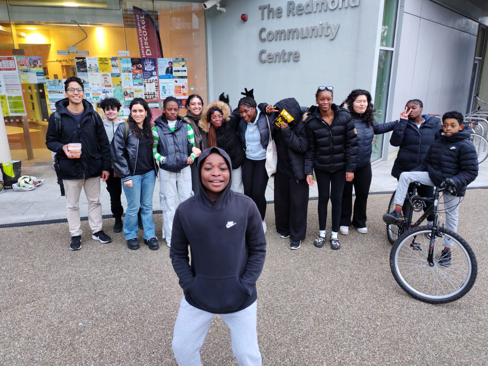 Community members taking part in an activity in Hackney