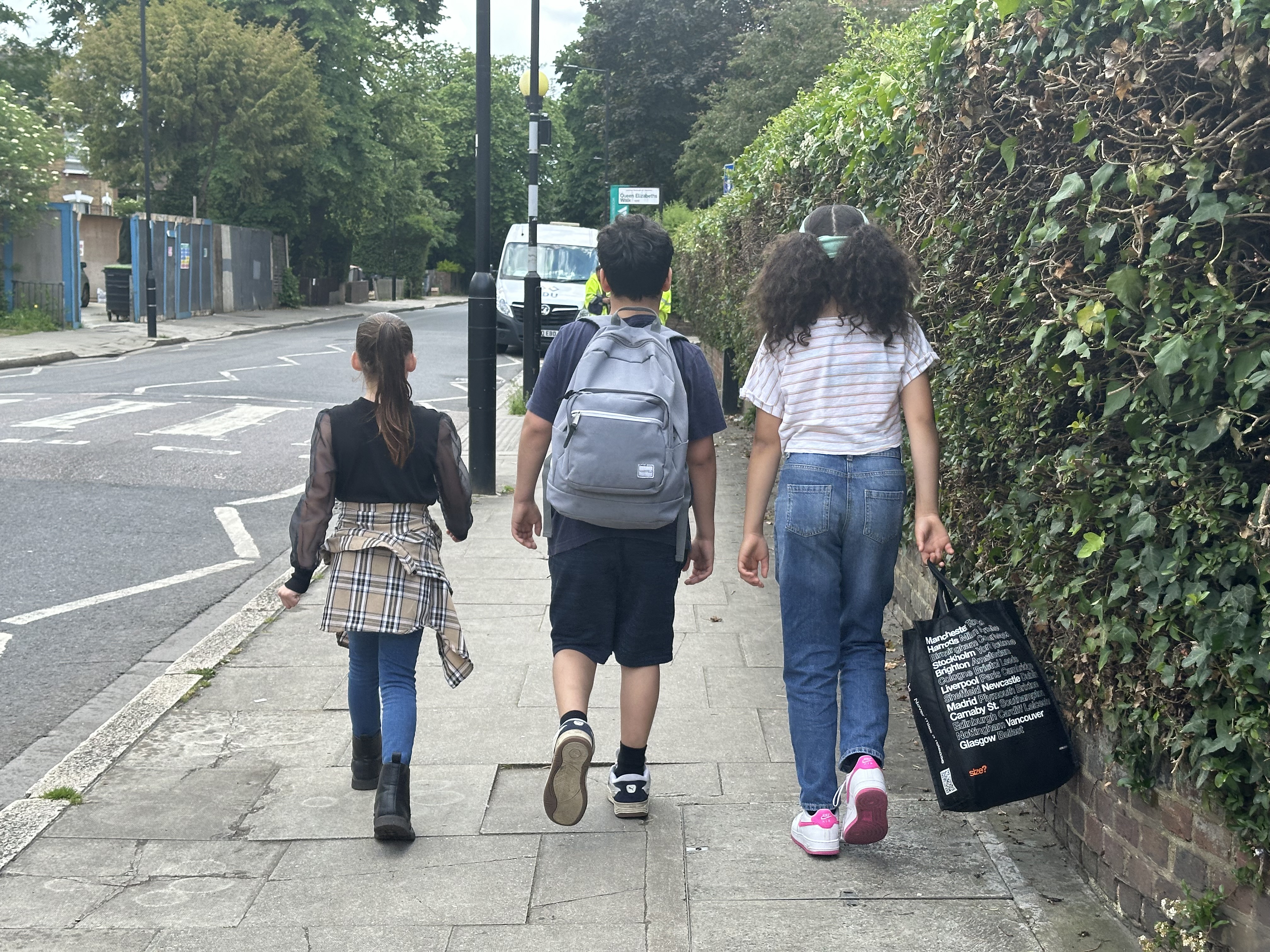 Junior youth group taking part in an activity